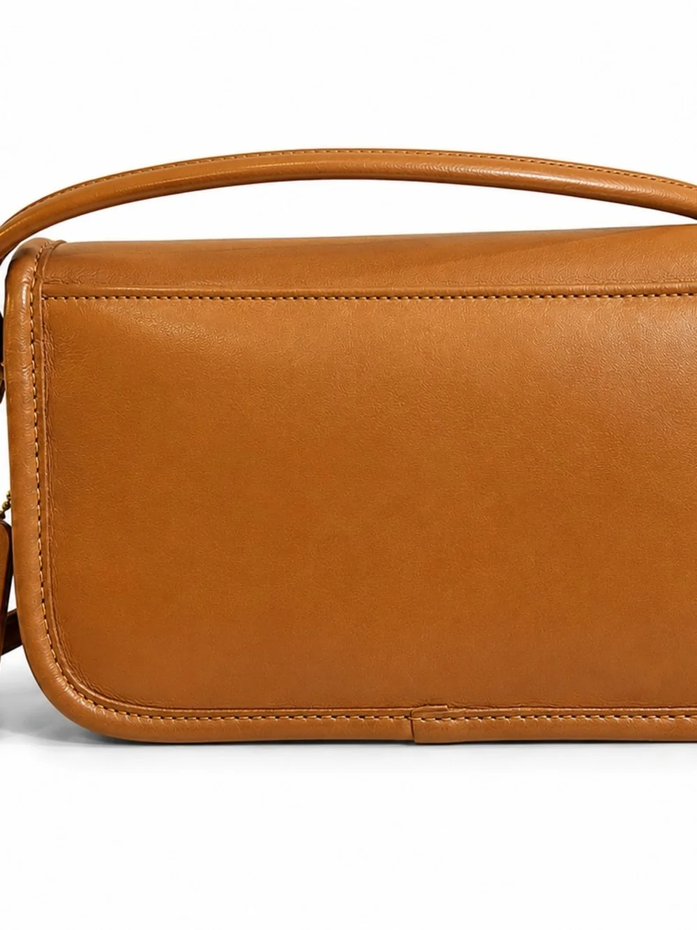 Vintage Early Coach Dinky Glove Tanned Leather Crossbody Bag in British Tan